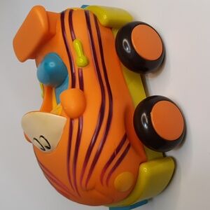Battat B. Wheeee-ls! Pull Back And Go Soft Cars Tiger B. YOU Orange Toy …